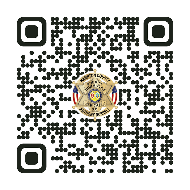 QR code to download the Hampton County Sheriff's Office mobile app