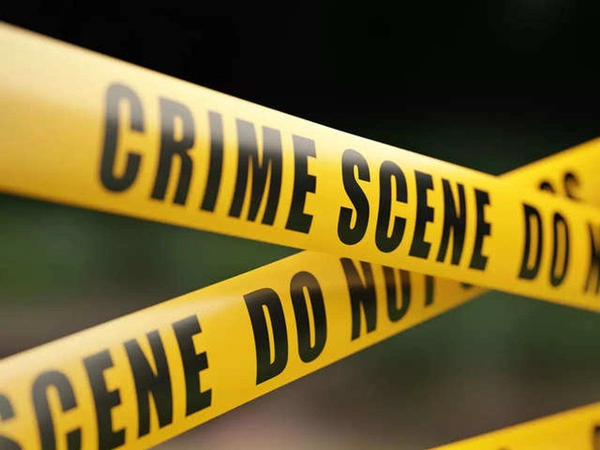 Crime scene tape marking an area under investigation