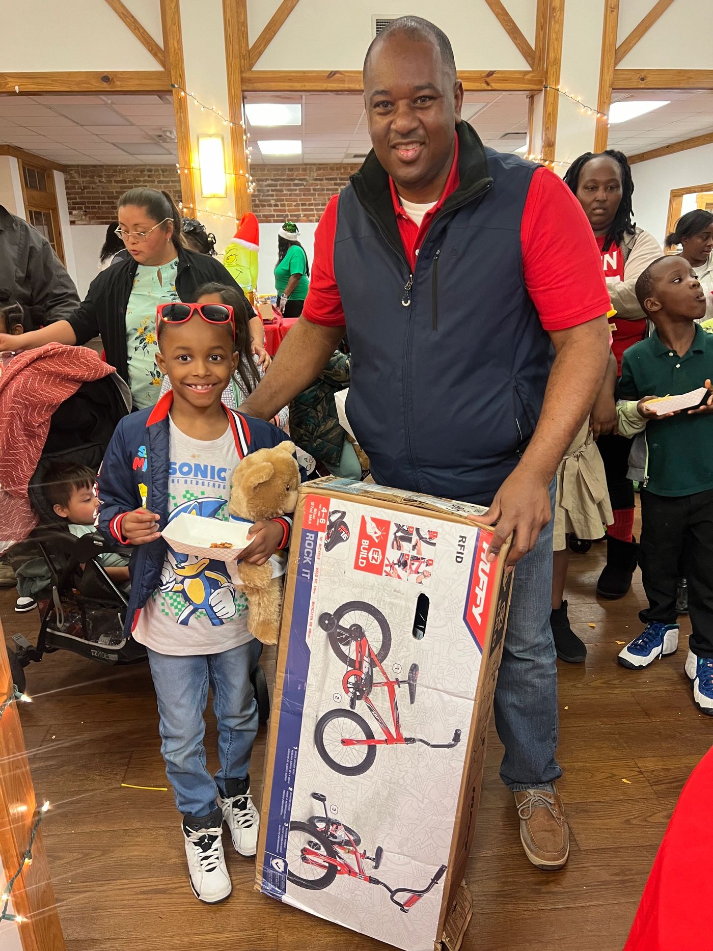 Children and families at the Hampton County Sheriff's Office Santa's Wonderland toy drive.