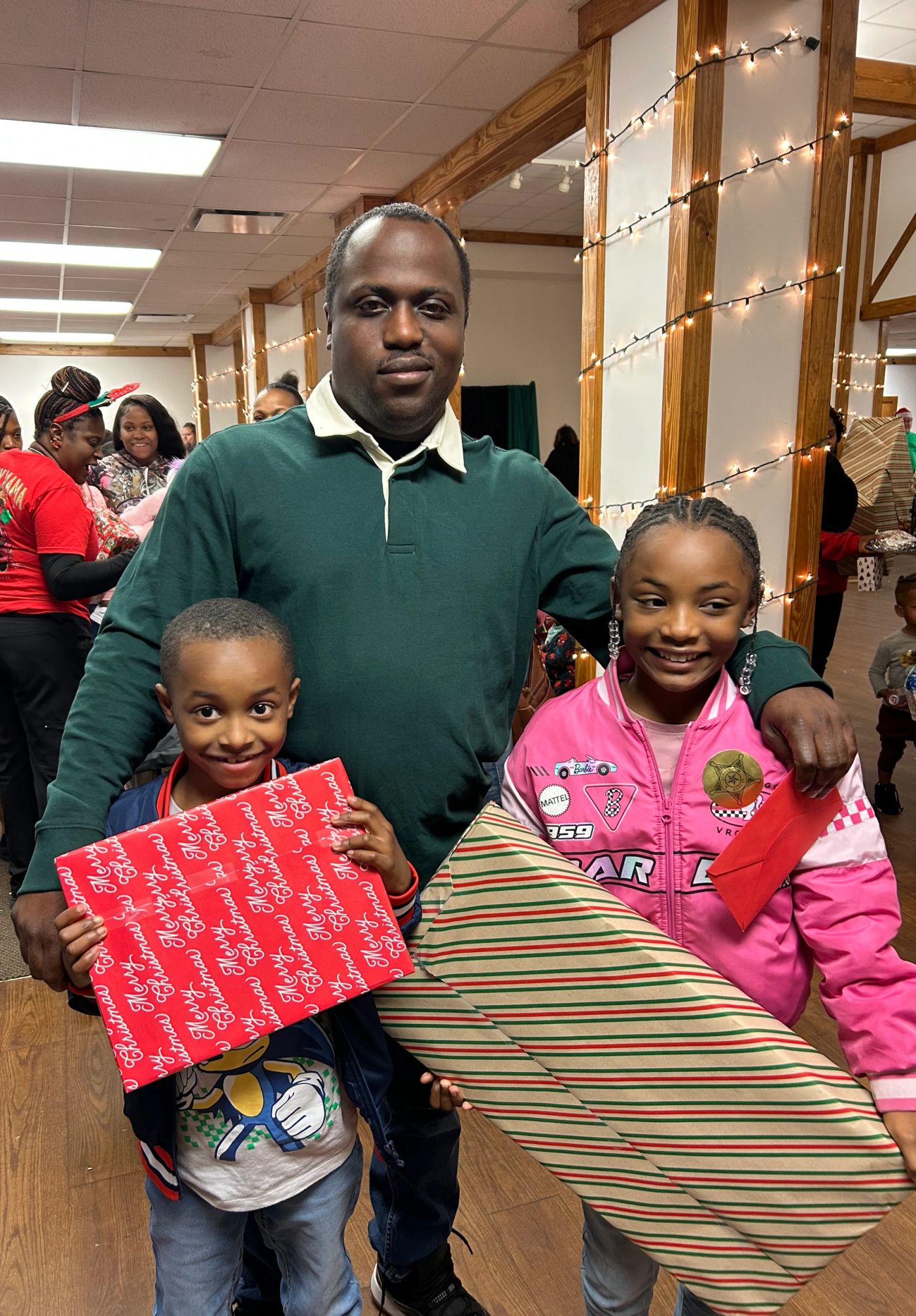 Children and families at the Hampton County Sheriff's Office Santa's Wonderland toy drive.