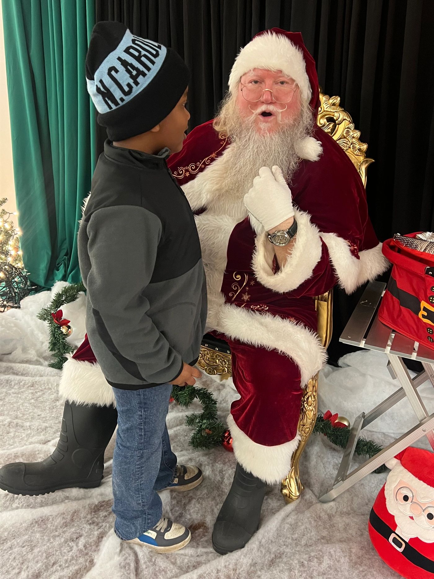 Children and families at the Hampton County Sheriff's Office Santa's Wonderland toy drive.